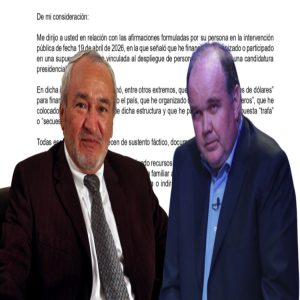 Samuel Dyer da 48 horas a Rafael López Aliaga para rectificarse por graves acusaciones