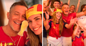¡Amor mundialista! Stephanie Cayo celebra la copa de España con Alejandro Sanz